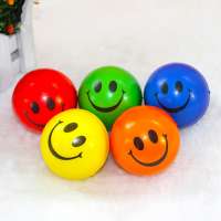 Soft Anti Stress Balls Toys Outdoor Activities Entertainment Children Dog Pet Pu Laugh Face AntiStress Ball Kids Toy