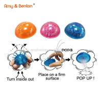 Hot sale stress ball kawaii jellyfish pop up toy small jumping half ball for kids